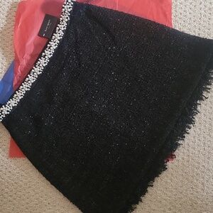 Womens Kate Spade 14 Plus Black Jewels Skirt